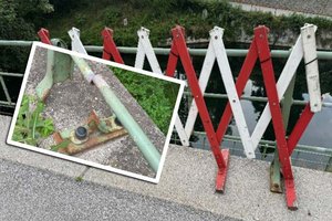 Dringende Geländersanierung am Lendkanal an der Villacher Straße. Foto: zVg