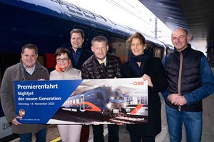 Neuer Nightjet in Klagenfurt präsentiert. Foto: ÖÖB/Nuart 