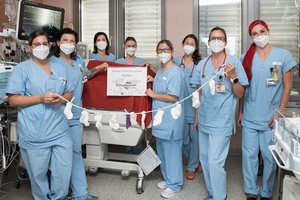 Ein Teil des Teams der Neonatologie in Klagenfurt. Foto: KABEG/Hipp