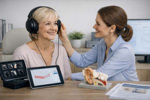 Frühzeitige Beratung bei einer Hörakustikmeisterin oder einem Hörakustikmeister kann Sicherheit, Lebensqualität und Gesundheit nachhaltig verbessern. Foto: Symbolbild