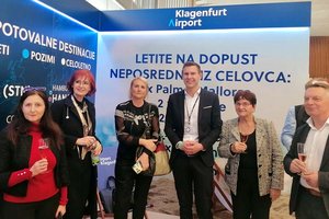 Klagenfurt Airport präsentiert sich auf Alpe-Adria Messe in Ljubljana. Foto: Klagenfurt Airport