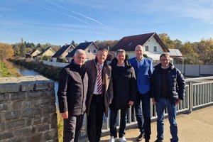 Fertigstellung des Hochwasserschutzes an der unteren Glan. Foto: StadtKommunikation / Glinik Fertigstellung des Hochwasserschutzes an der unteren Glan. Foto: StadtKommunikation / Glinik