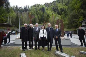 Skulptur an KZ-Gedenkstätte Loibl-Nord wurde Land Kärnten übertragen. Foto: LPD Kärnten/Just (Archiv)