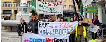 Fridays for Future Kärnten marschierte heute, Samstag, lautstark durch Klagenfurt und forderte ein Ende der fossilen Energie, da diese weder nachhaltig noch unendlich sei.