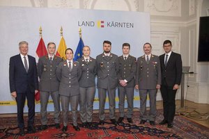 In Klagenfurt wurden heute neue Führungskräfte des Bundesheeres empfangen. Foto: LPD Kärnten/Just