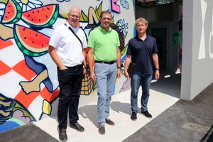 Neue WC-Anlage im Europapark in Betrieb. Foto: StadtPresse/Konitsch