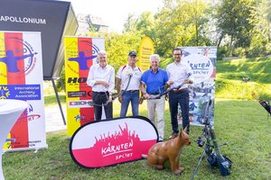 LH Peter Kaiser, Organisator Charly Egger, Bgm LAbg. Herbert Gaggl und LR Sebastian Schuschnig. Foto: LPD Kärnten/Just