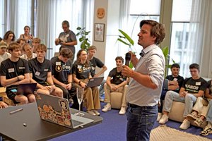 Projektpräsentation der Sommer-Praktikanten. Foto: Bitmovin