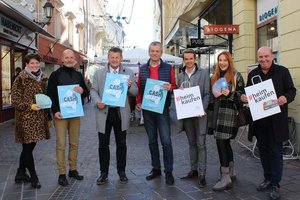 Cash-Back Weihnachtsaktion: Einkaufen und City-Zehner bekommen. Foto: StadtKommunikation/Wiedergut