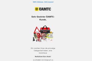 Achtung Abzocke: Fake-ÖAMTC-Gewinnspiel entpuppt sich als teure Abo-Falle! Foto: Mein Klagenfurt