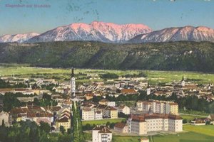 Klagenfurt mit Hochobir. 726/15 Kunstverlag S. Frank Graz. 1912-13. Foto: aau/ub, Nr. 74