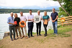 Der neue Seezugang in Techelsberg erweitert das öffentliche Angebot am Wörthersee. Foto: LPD Kärnten/Helge Bauer