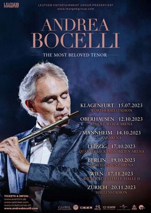 Andrea Bocelli: Konzert im Wörthersee Stadion auf 2023 verschoben. Foto: Leutgeb Entertainment Group