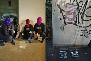 Feministische Aktivistinnen machen auf patriarchale Gewalt gegen Frauen aufmerksam. Foto: zVg