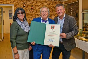 Zum 80. Geburtstag: Stadt Klagenfurt ehrt Künstler Branko Bijelic. Foto: StadtKommunikation / Hude