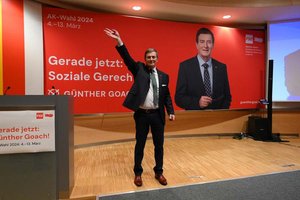 AK-Präsidenten Günther Goach holt 69,3 Prozent der Stimmen. Foto: Mein Klagenfurt
