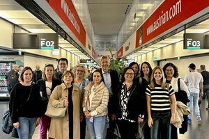 Kärntner Reisebüros auf Lokalaugenschein am Hub Wien. Foto: KlagenfurtAirport