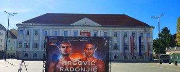 Offizielles Wiegen der Schwergewichte Filip Hrgovic und Marko Radonjic am Neuen Platz