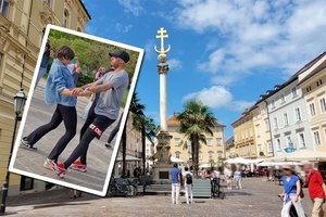 Flashmob am Alten Platz: Tanz für Menschlichkeit. Foto: Mein Klagenfurt
