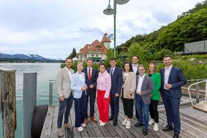 Regierungsklausur im Schaukraftwerk Forstsee: Drei Milliarden Euro an Investitionen geplant. Foto: LPD Kärnten/Handler