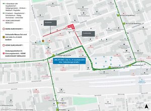 Grabungsarbeiten in der Kempfstraße und Fromillerstraße
