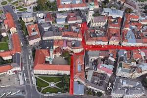 Bauarbeiten im Bereich Kiki-Kogelnik-Gasse, Alter Platz und Goessgasse. Foto: Google Maps