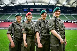 Die Soldatinnen versehen ihren Dienst bei den Militärmusiken Tirol, Salzburg, Oberösterreich und Wien. Foto: Michael Steinberger