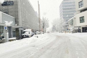 Landesalarm- und Warnzentrale: Kräftige Schneefälle halten ganze Nacht an. Foto: Mein Klagenfurt