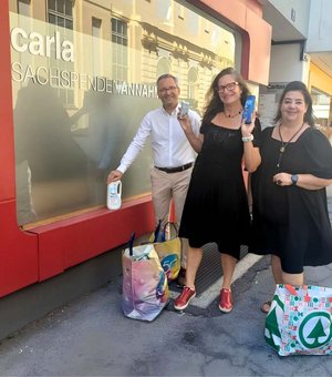 Stadtrat Franz Petritz, Stadträtin Constance Mochar und Gemeinderätin Ines Domenig. Foto: zVg