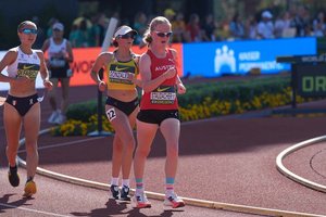 Österreichischer U20-Rekord über 5.000 Meter Bahngehen für Marlen Staudacher. Foto: ÖLV / Aaron Bui