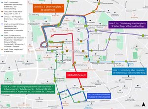 Am Samstag findet in der Klagenfurter Innenstadt der große Krampusumzug statt.