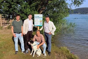 Appell: Hunde nicht in Schilfzonen schwimmen lassen! Foto: Büro Vizebürgermeister Jonke Appell: Hunde nicht in Schilfzonen schwimmen lassen! Foto: Büro Vizebürgermeister Jonke