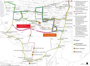  Umleitungen wegen des Fußball-Champions League-Spiels am 26. August