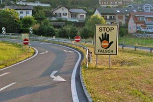 Geisterfahrerstatistik 2022: Deutlich mehr Geisterfahrer in Kärnten. Foto: Google Street View