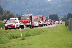 Kärntner Feuerwehren helfen beim Hochwasser in Niederösterreich. Foto: KLFV