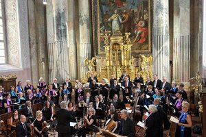 Solisten, Chor und Orchester der Dommusik. Foto: KK