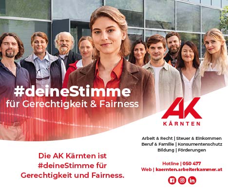 AK-Kärnten. Deine Stimme für Gerechtigkeit und Fairnress.