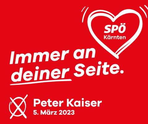 SPÖ Kärnten. Immer an deiner Seite. Peter Kasoer, 5. März, 2023