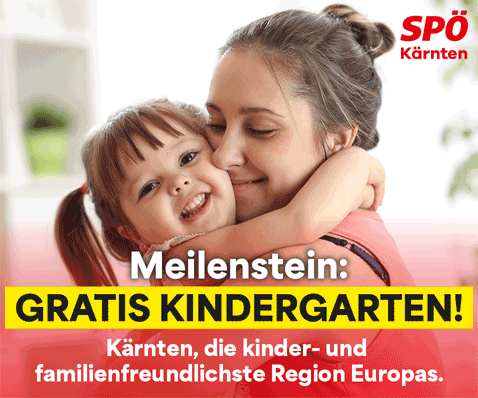 Meilenstein: Gratis Kindergarten. SPÖ Kärnten