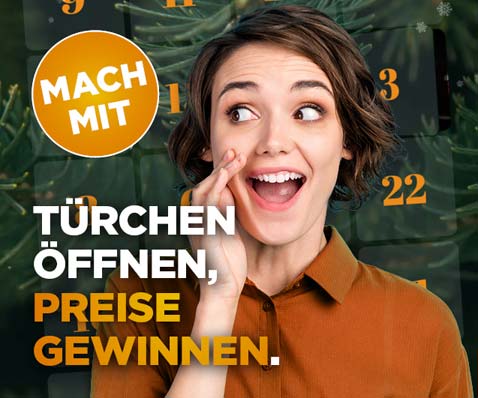 Mach mit! Türchen öffnen, Preise gewinnen!