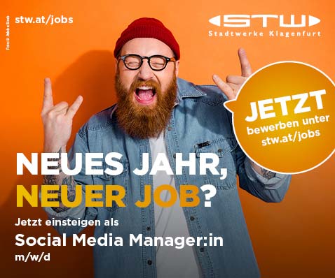 Neues Jahr, neuer Job? Jetzt bewerben. Stadtwerke Klagenfurt