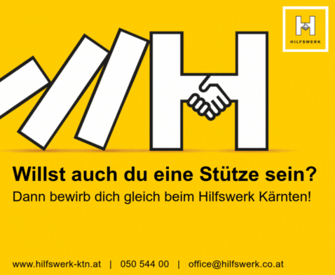 Bewirb dich gleich beim Hilfswerk Kärnten!